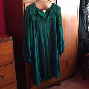 Beautiful green dress from Anthropologiy